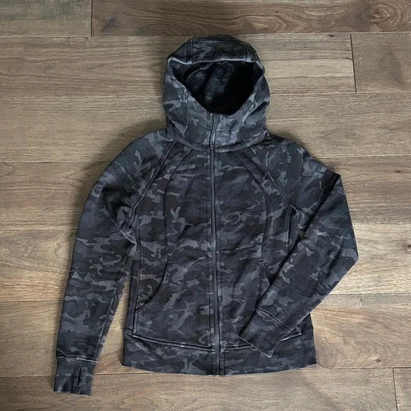 Lululemon Scuba Full-Zip Hoodie, Incognito Camo Multi Gray - Picture 1 of 7
